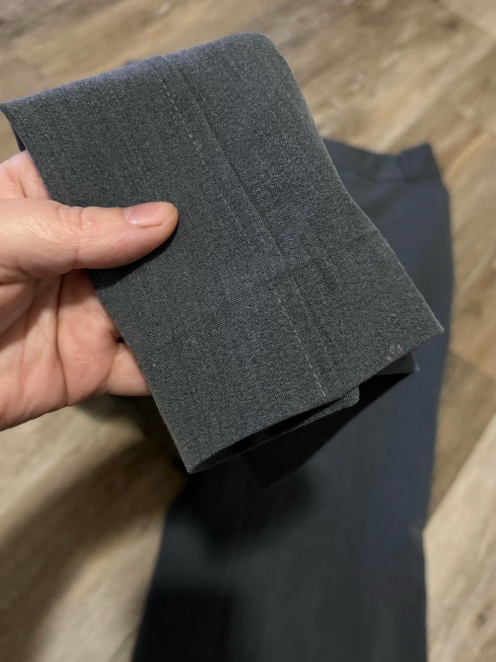 George Black Straight-Leg Pants